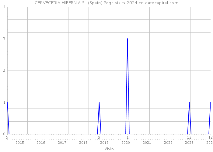 CERVECERIA HIBERNIA SL (Spain) Page visits 2024 