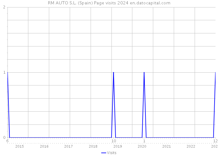 RM AUTO S.L. (Spain) Page visits 2024 