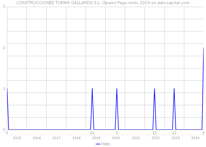 CONSTRUCCIONES TURMA GALLARDO S.L. (Spain) Page visits 2024 