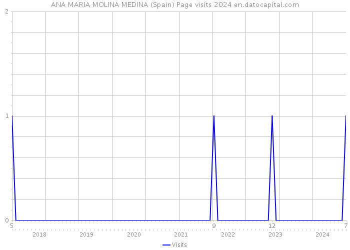 ANA MARIA MOLINA MEDINA (Spain) Page visits 2024 