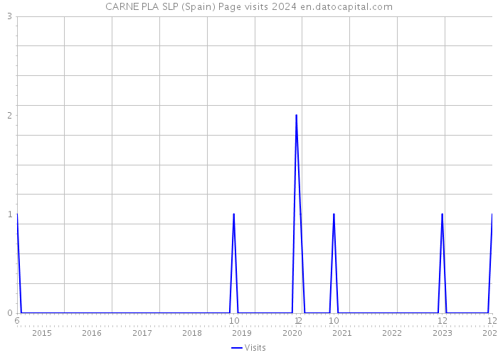 CARNE PLA SLP (Spain) Page visits 2024 
