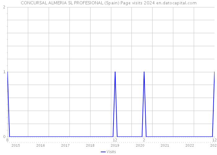 CONCURSAL ALMERIA SL PROFESIONAL (Spain) Page visits 2024 