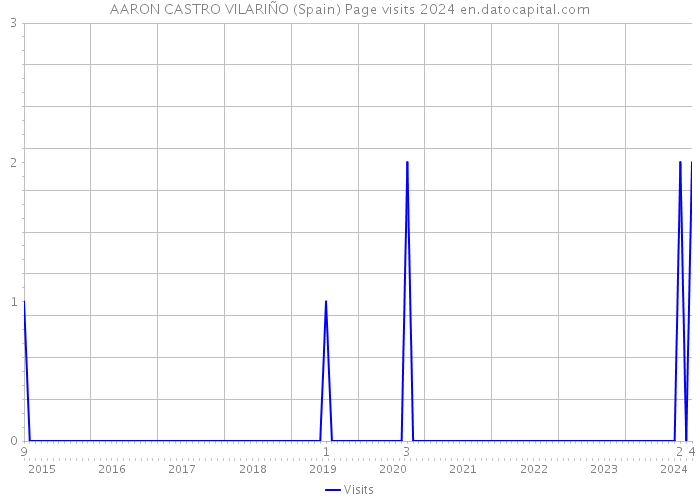 AARON CASTRO VILARIÑO (Spain) Page visits 2024 