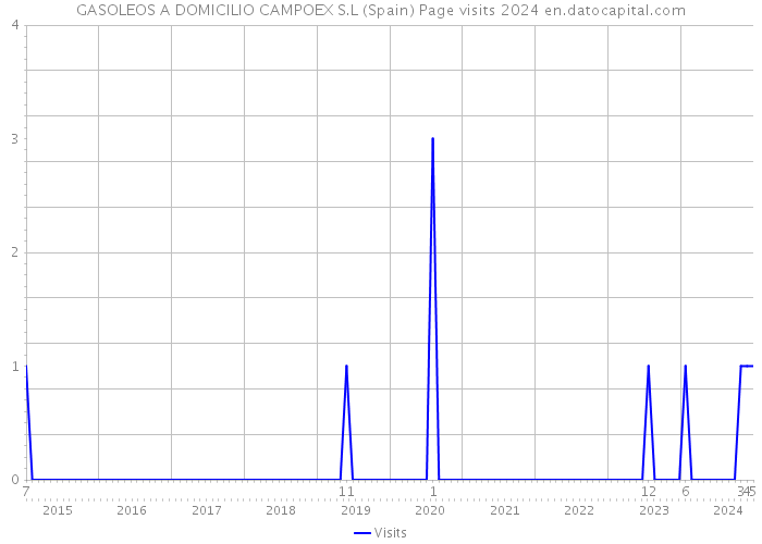 GASOLEOS A DOMICILIO CAMPOEX S.L (Spain) Page visits 2024 