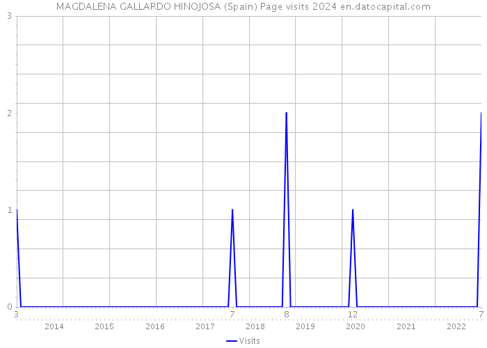 MAGDALENA GALLARDO HINOJOSA (Spain) Page visits 2024 