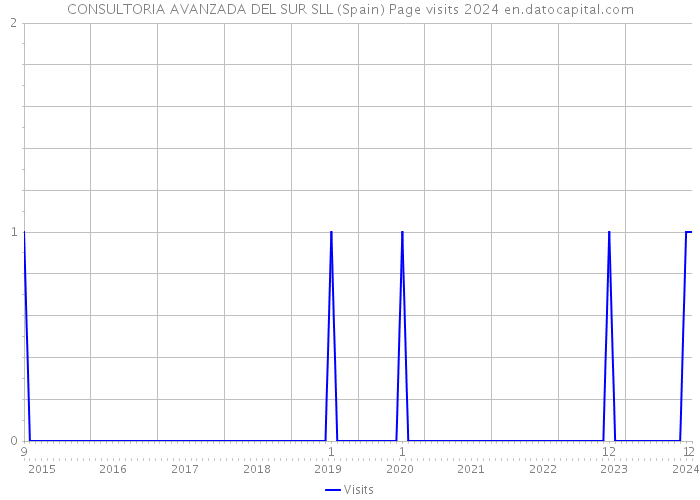 CONSULTORIA AVANZADA DEL SUR SLL (Spain) Page visits 2024 