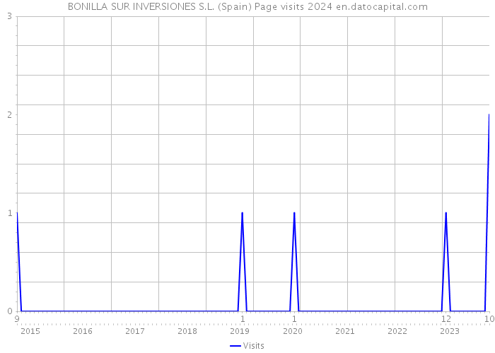 BONILLA SUR INVERSIONES S.L. (Spain) Page visits 2024 