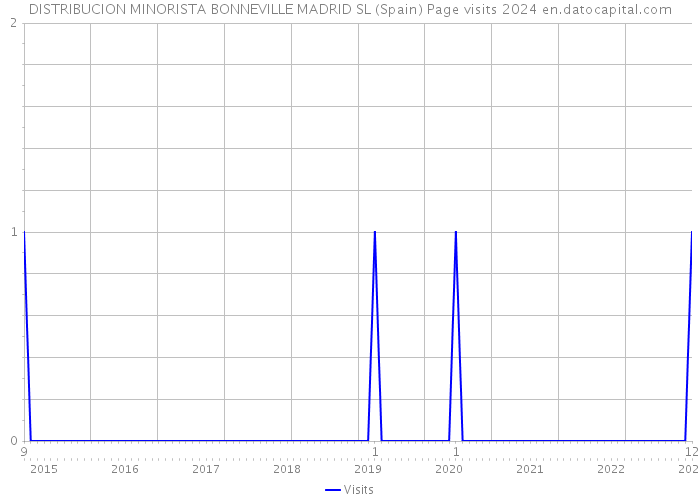 DISTRIBUCION MINORISTA BONNEVILLE MADRID SL (Spain) Page visits 2024 