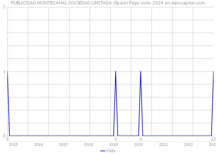 PUBLICIDAD MONTECANAL SOCIEDAD LIMITADA (Spain) Page visits 2024 