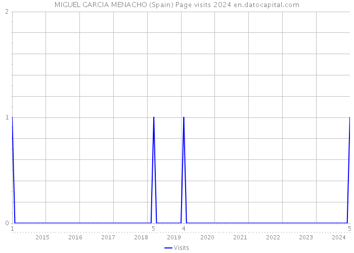 MIGUEL GARCIA MENACHO (Spain) Page visits 2024 