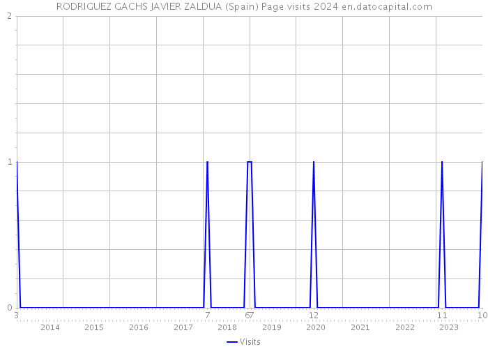 RODRIGUEZ GACHS JAVIER ZALDUA (Spain) Page visits 2024 