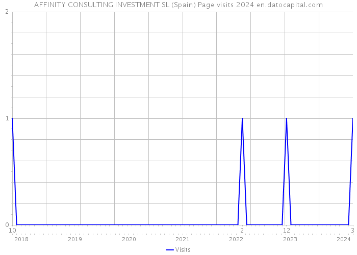 AFFINITY CONSULTING INVESTMENT SL (Spain) Page visits 2024 