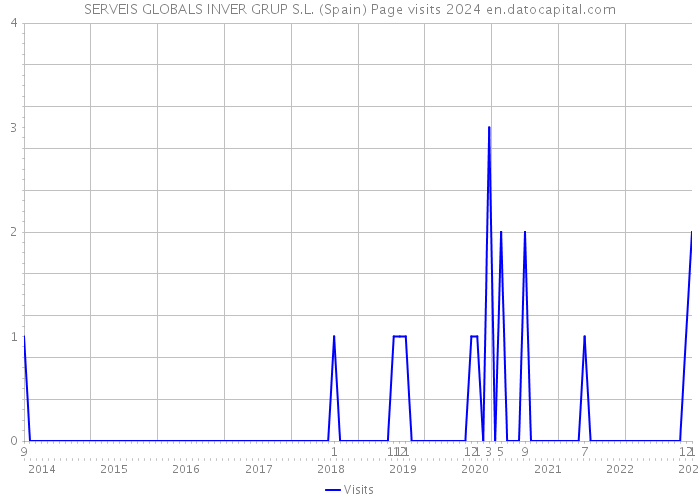 SERVEIS GLOBALS INVER GRUP S.L. (Spain) Page visits 2024 