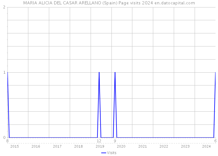 MARIA ALICIA DEL CASAR ARELLANO (Spain) Page visits 2024 