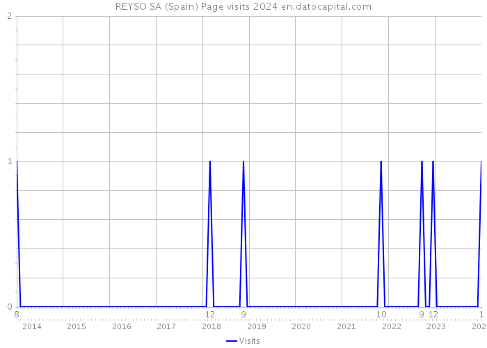 REYSO SA (Spain) Page visits 2024 