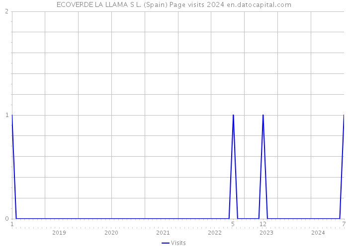 ECOVERDE LA LLAMA S L. (Spain) Page visits 2024 