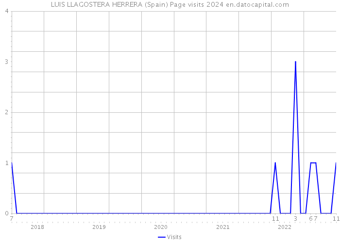 LUIS LLAGOSTERA HERRERA (Spain) Page visits 2024 