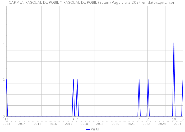 CARMEN PASCUAL DE POBIL Y PASCUAL DE POBIL (Spain) Page visits 2024 