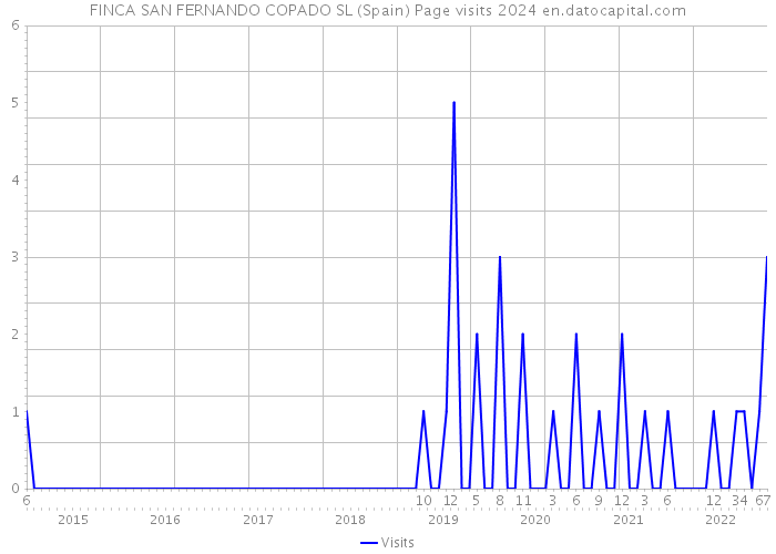 FINCA SAN FERNANDO COPADO SL (Spain) Page visits 2024 
