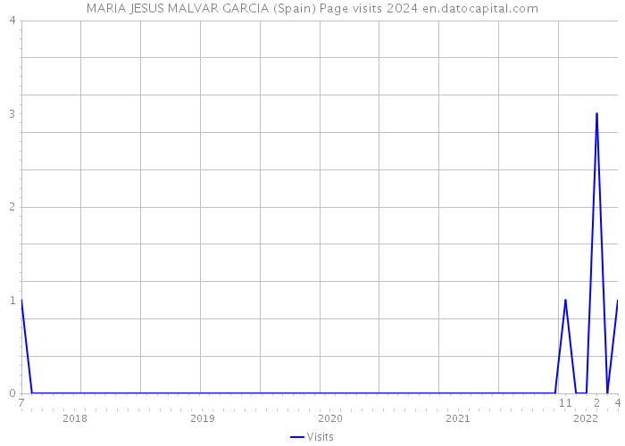 MARIA JESUS MALVAR GARCIA (Spain) Page visits 2024 