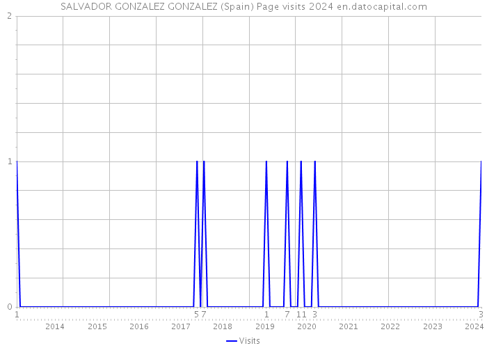 SALVADOR GONZALEZ GONZALEZ (Spain) Page visits 2024 