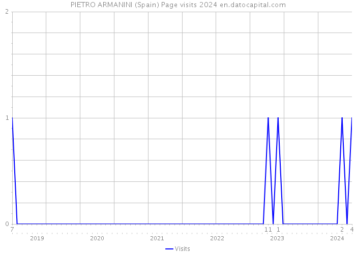 PIETRO ARMANINI (Spain) Page visits 2024 