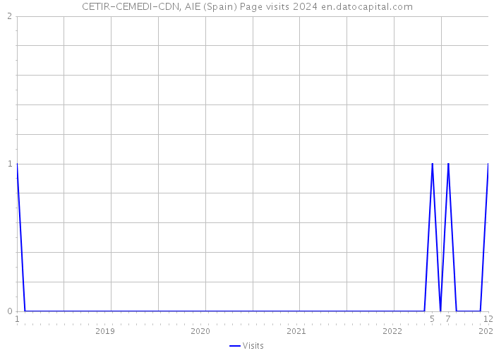 CETIR-CEMEDI-CDN, AIE (Spain) Page visits 2024 