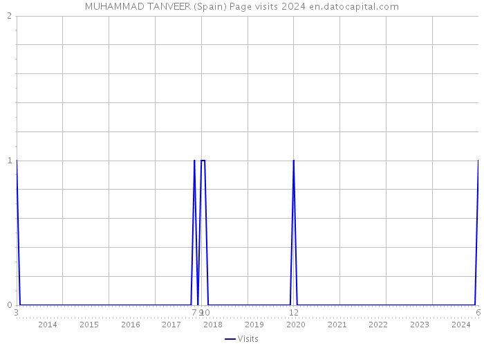MUHAMMAD TANVEER (Spain) Page visits 2024 