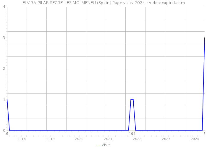 ELVIRA PILAR SEGRELLES MOLMENEU (Spain) Page visits 2024 