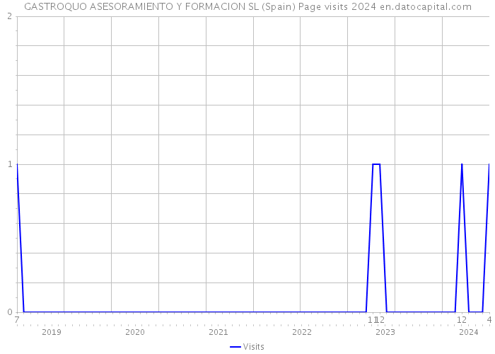 GASTROQUO ASESORAMIENTO Y FORMACION SL (Spain) Page visits 2024 