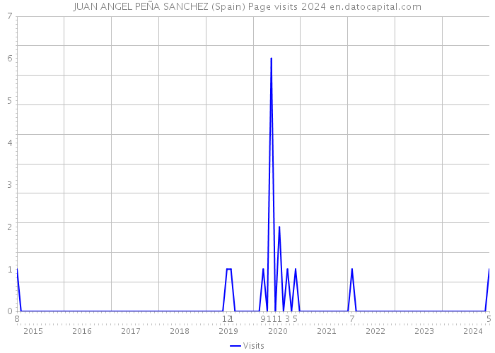 JUAN ANGEL PEÑA SANCHEZ (Spain) Page visits 2024 