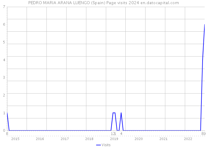 PEDRO MARIA ARANA LUENGO (Spain) Page visits 2024 