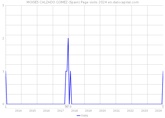 MOISES CALZADO GOMEZ (Spain) Page visits 2024 