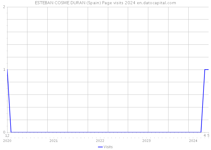ESTEBAN COSME DURAN (Spain) Page visits 2024 