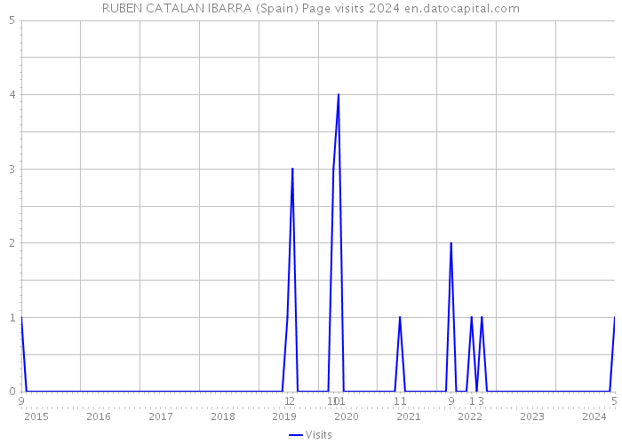 RUBEN CATALAN IBARRA (Spain) Page visits 2024 