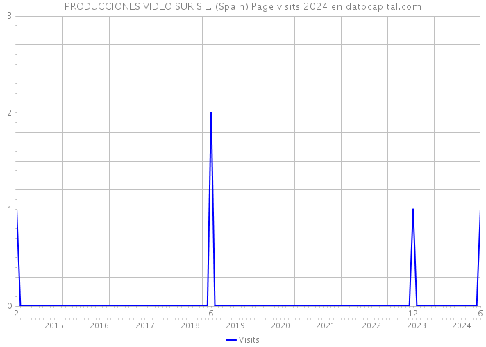 PRODUCCIONES VIDEO SUR S.L. (Spain) Page visits 2024 