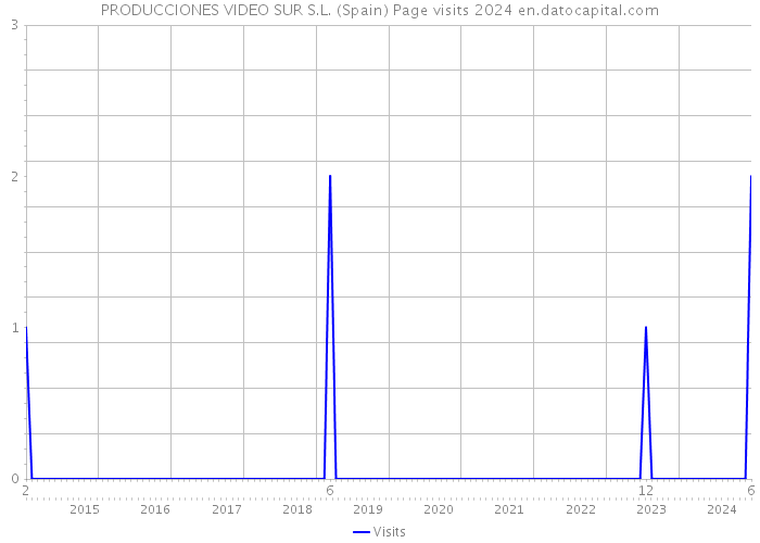 PRODUCCIONES VIDEO SUR S.L. (Spain) Page visits 2024 