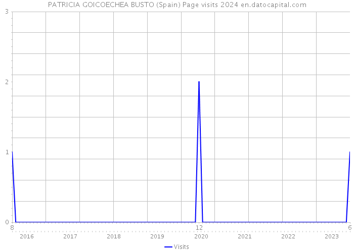 PATRICIA GOICOECHEA BUSTO (Spain) Page visits 2024 