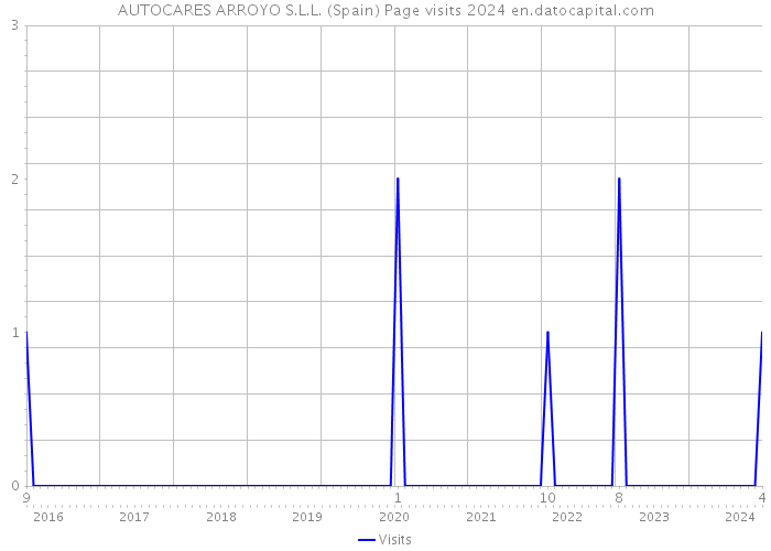 AUTOCARES ARROYO S.L.L. (Spain) Page visits 2024 