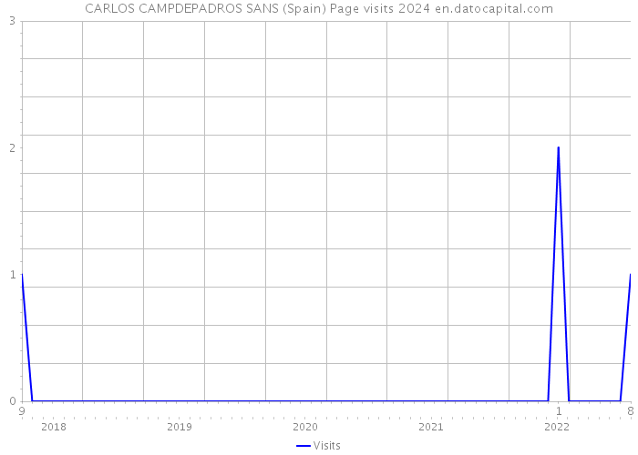 CARLOS CAMPDEPADROS SANS (Spain) Page visits 2024 