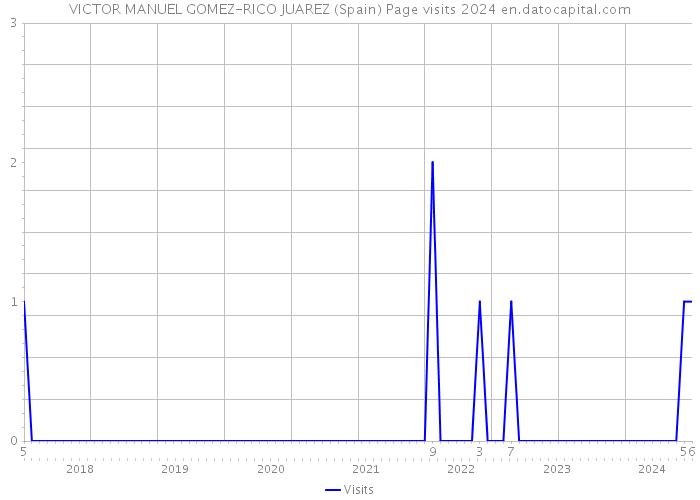 VICTOR MANUEL GOMEZ-RICO JUAREZ (Spain) Page visits 2024 