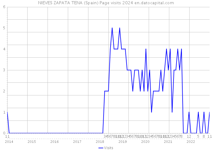 NIEVES ZAPATA TENA (Spain) Page visits 2024 
