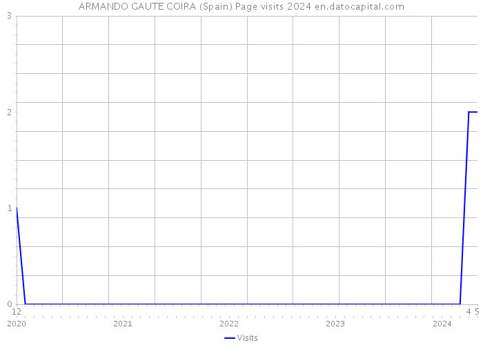 ARMANDO GAUTE COIRA (Spain) Page visits 2024 