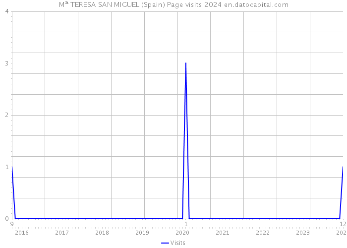 Mª TERESA SAN MIGUEL (Spain) Page visits 2024 