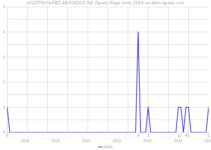 AGUSTIN NUÑEZ ABOGADOS SLP (Spain) Page visits 2024 