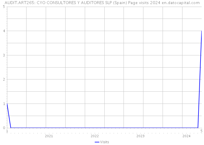 AUDIT.ART265: CYO CONSULTORES Y AUDITORES SLP (Spain) Page visits 2024 