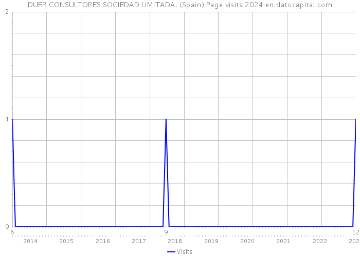 DUER CONSULTORES SOCIEDAD LIMITADA. (Spain) Page visits 2024 