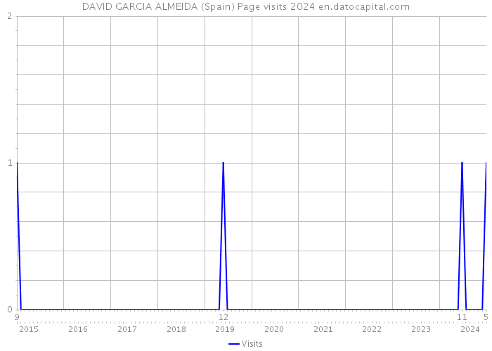DAVID GARCIA ALMEIDA (Spain) Page visits 2024 