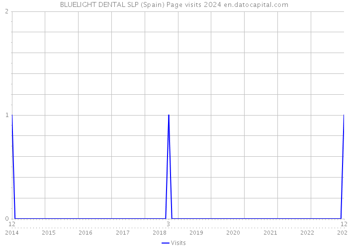 BLUELIGHT DENTAL SLP (Spain) Page visits 2024 