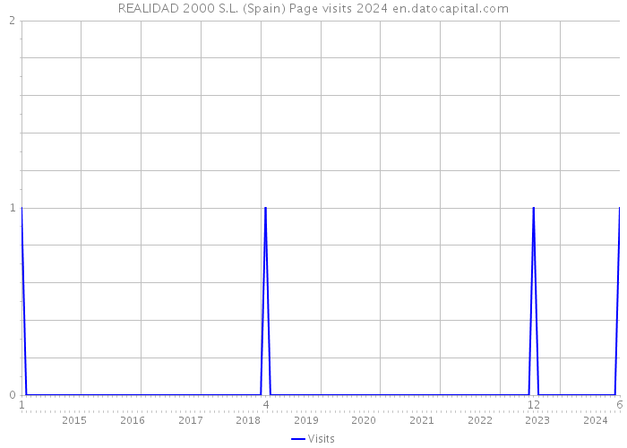 REALIDAD 2000 S.L. (Spain) Page visits 2024 